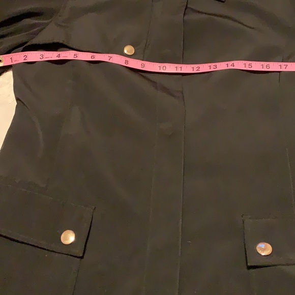 Gently worn Black Raincoat - Picture 7 of 10